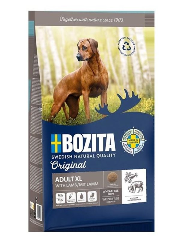 BOZITA Original Adult XL Lamm - torrt hundfoder - 12kg