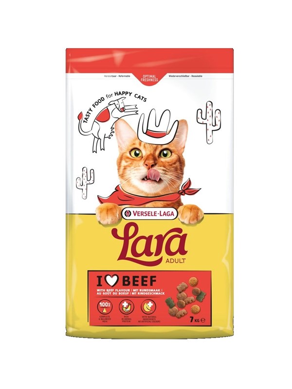 VERSELE-LAGA Lara Adult Beef - dry cat food - 7kg