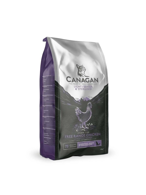 Produktfoto för Canagan Cat Light/Senior/Sterilised (1,5 kg)