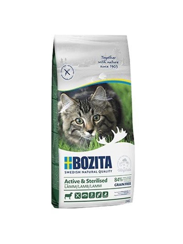 BOZITA Active & Sterilised Spannmålsfritt lamm 2 kg