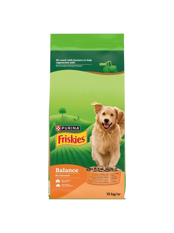 PURINA NESTLE Friskies Balance Chicken with beef and vegetables - dry dog food - 15kg