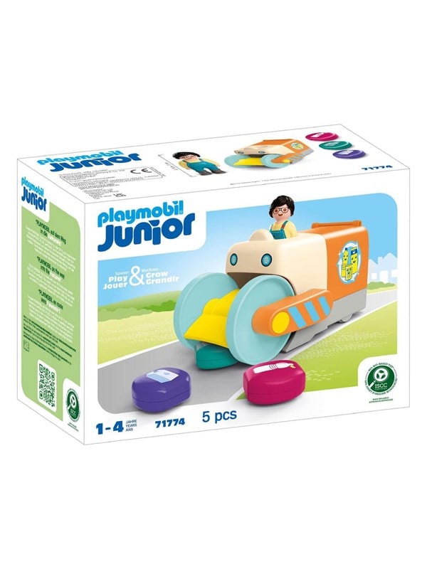 Playmobil Junior - Junior Push and Grab Garbage Truck - 717