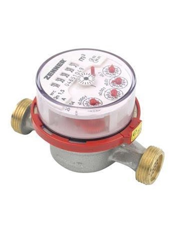 Zenner ETWD-N varmvattenmätare 90 °C - 3/4x1/2" - 2,5 m3 - klass B