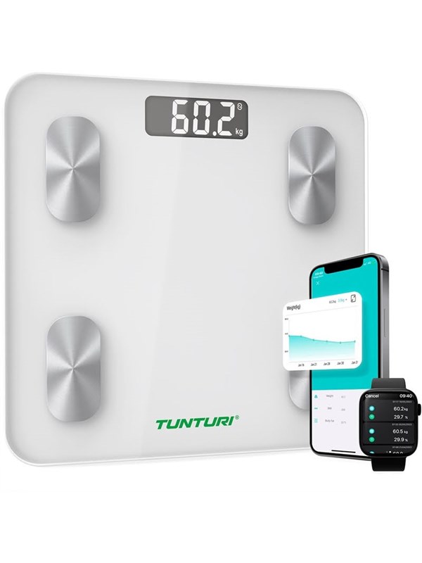 Tunturi Analysvåg SC30 Smart Badevægt - Hvid