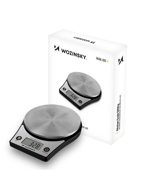 Wozinsky Köksvåg WAK-651 Kitchen Scale with LCD Display up to 5 kg - Black