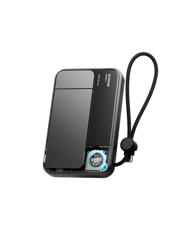SHARGE ICEMAG 3 Qi Wireless Magnetic Powerbank - Black - 10000 mAh