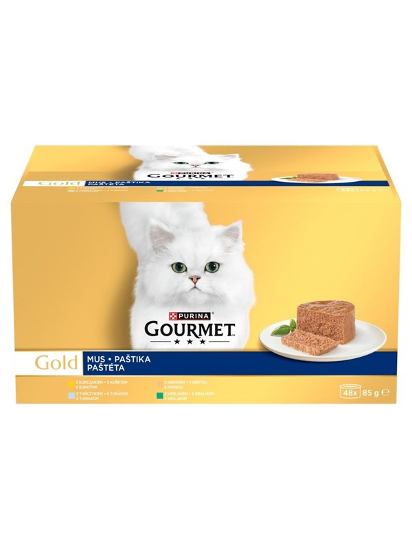 PURINA NESTLE Gourmet Gold Mousse - wet cat food - 48x85g