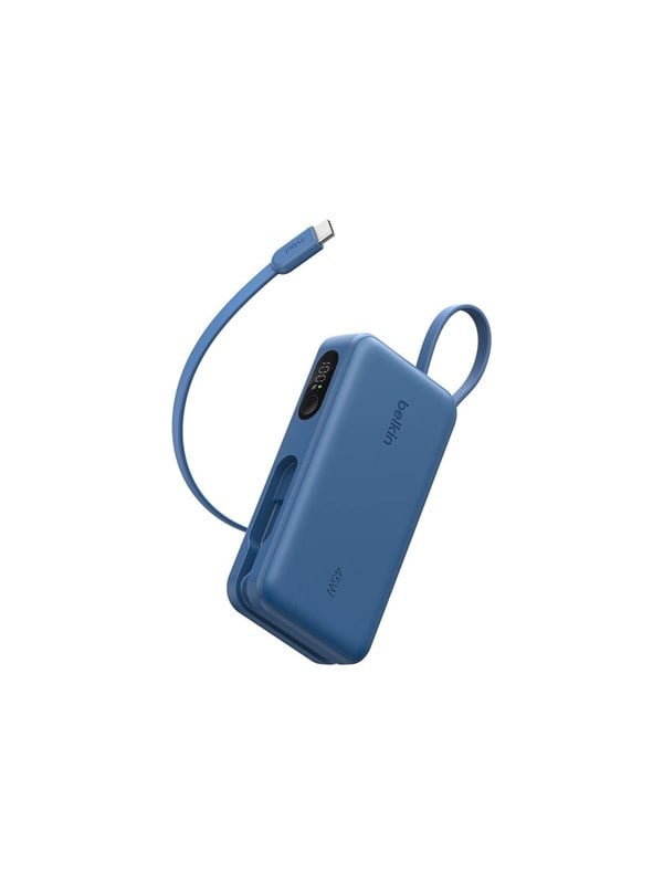 Belkin UltraCharge power bank - with integrated cable and display - USB USB-C - 45 watt - 10000 mAh