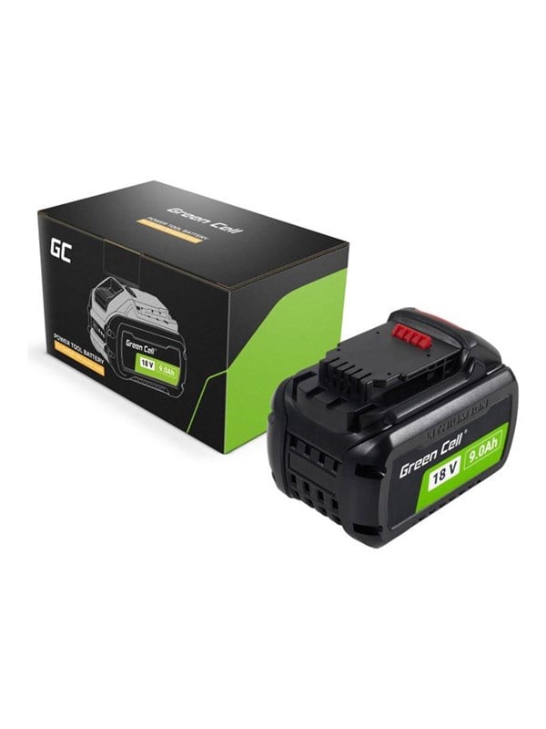 Produktfoto för Green Cell PTDW18V9, Svart, Litium-Ion (Li-Ion), 9 Ah, 54 V, 84 mm, 138 mm