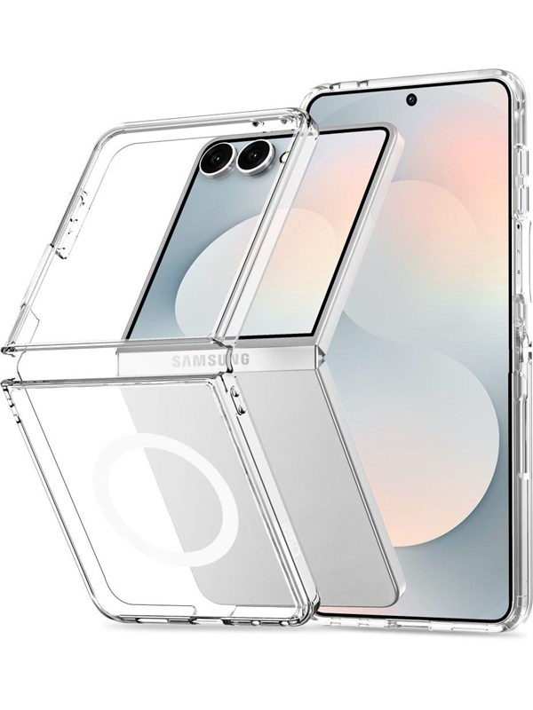Tech-Protect FlexAir Hybrid MagSafe Case for Samsung Galaxy Z Flip 8 - Transparent