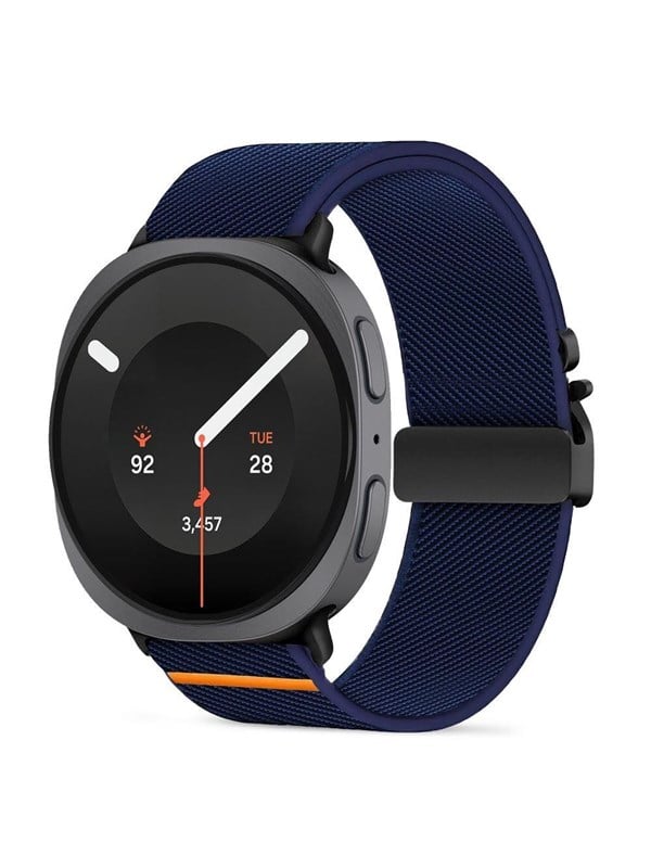 Tech-Protect Nylon Clasp Strap for Samsung Galaxy Watch 8/9 - 40/44/46mm - Navy Blue