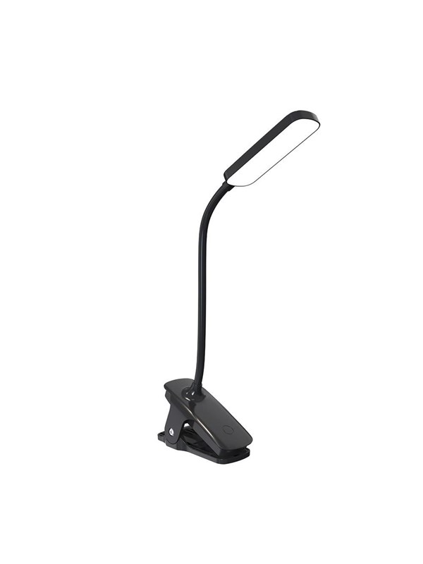 Wozinsky VT-01 Mini LED Reading Lamp with Clip and USB-C Cable 80cm - Black