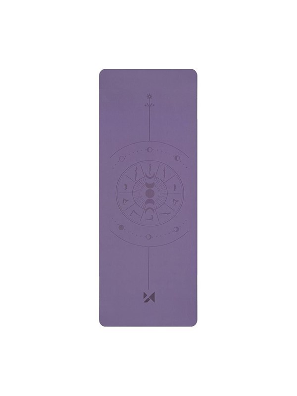 Wozinsky WNSP-NKP Exercise Mat 183 x 61 x 0.5 cm for yoga and gymnastics made of natural rubber - purple
