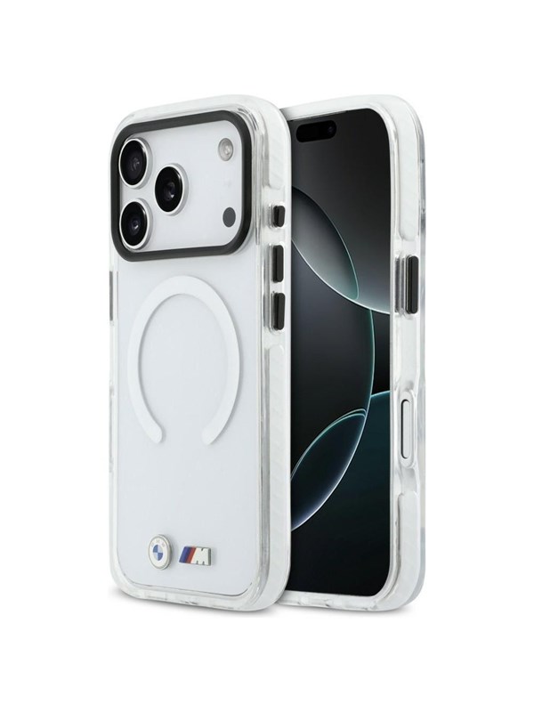 BMW M IML Shockproof Metal Logos MagSafe Case for iPhone 17 Pro - Clear