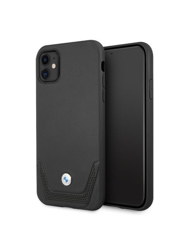 BMW Leather Perforate Case for iPhone 11 / Xr - Black