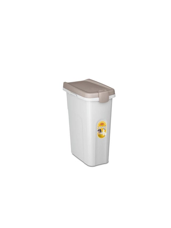 Produktfoto för Kerbl Foderbehållare 25 L 39x24x51 cm vit och brun