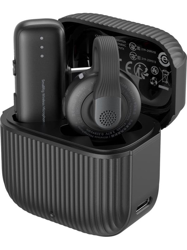 SmallRig 5718 S70-C1 Wireless Microphone with USB-C Adapter for Phones - Black