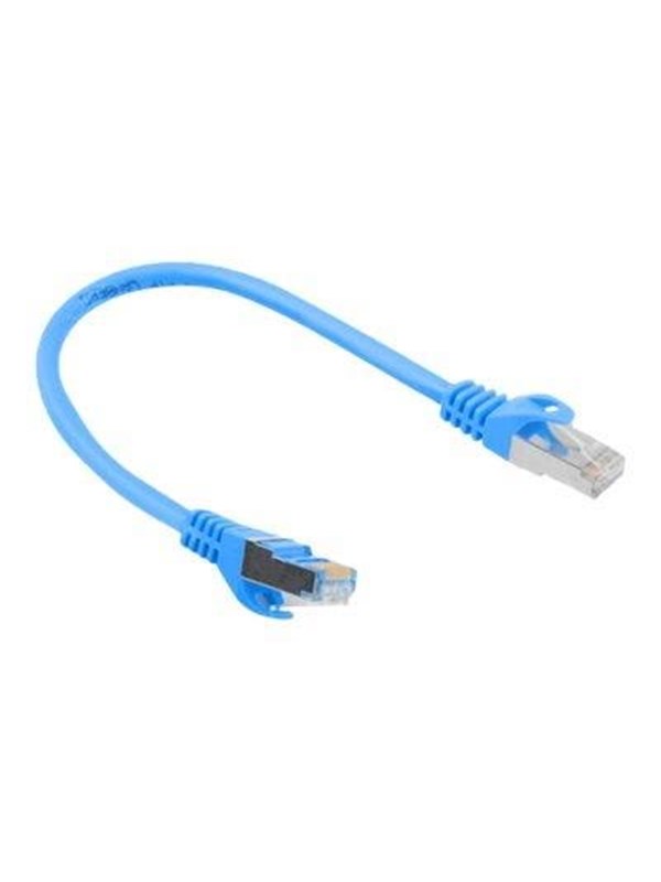 Lanberg patch cable - 25 cm - blue RAL 5012 - Blå