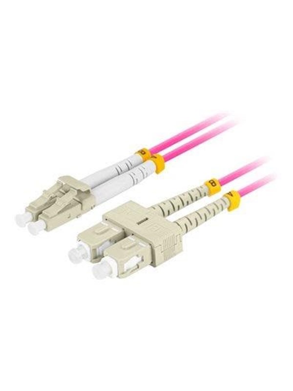 Lanberg patch cable - 50 cm - violet purple - Lila