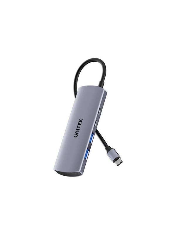 Unitek uHUB Q4 - hub - 4-in-1 10Gbps - 4 ports USB Hub - 4 porte - Grey