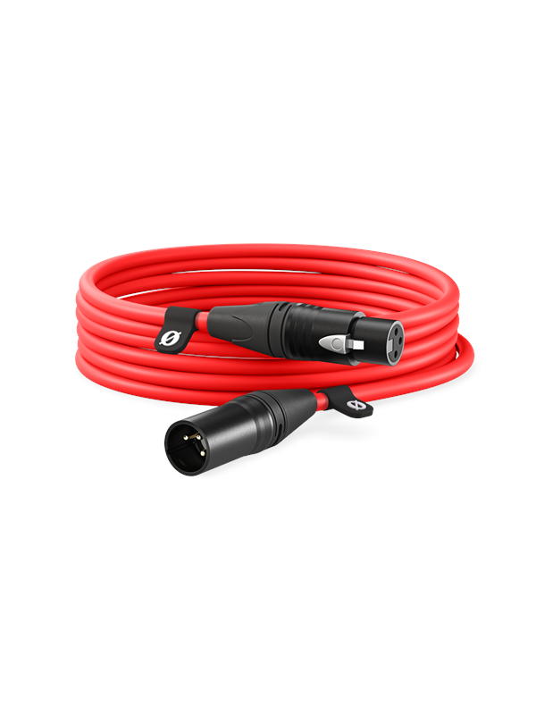 Røde XLR Cable - Röd - 6 m