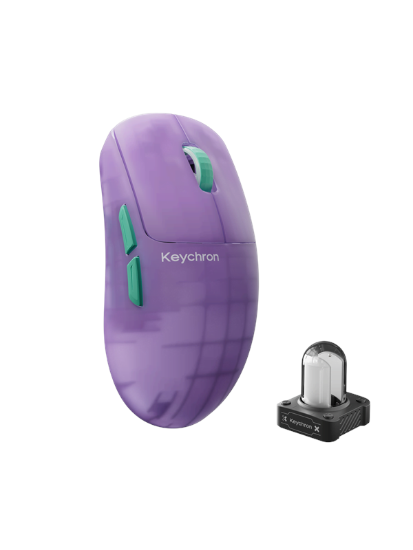 Keychron G6 HE 8K Frosted Lavender - Gamingmus - Optic - 5 knappar - Lila