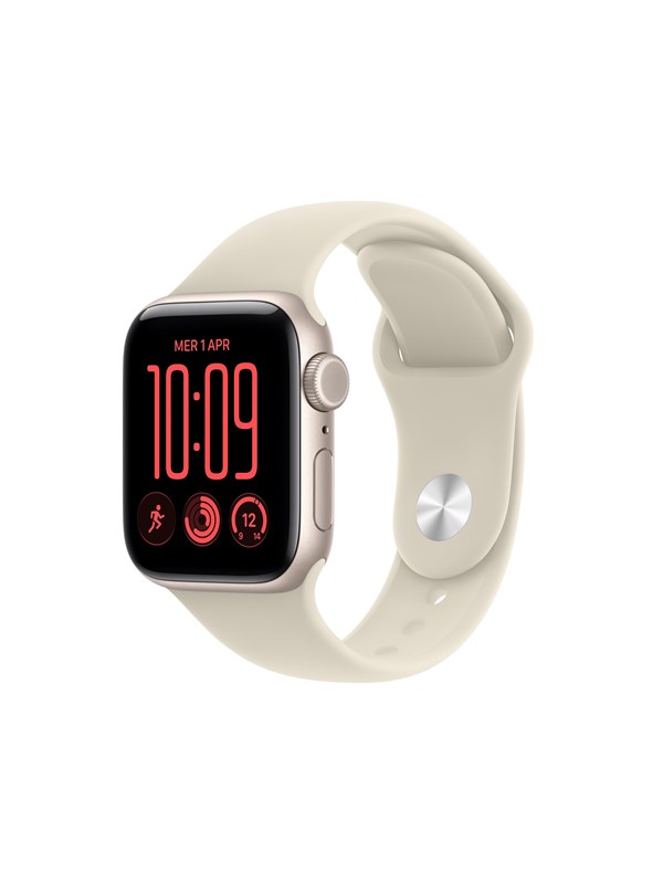 Apple Watch SE 3 GPS + Cellular 40mm Starlight Aluminium Case with Sand Sport Band - M/L
