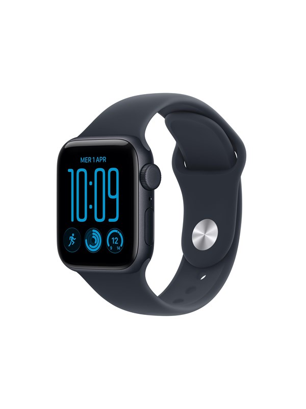 Apple Watch SE 3 GPS + Cellular 40mm Midnight Aluminium Case with Navy Blue Sport Band - M/L