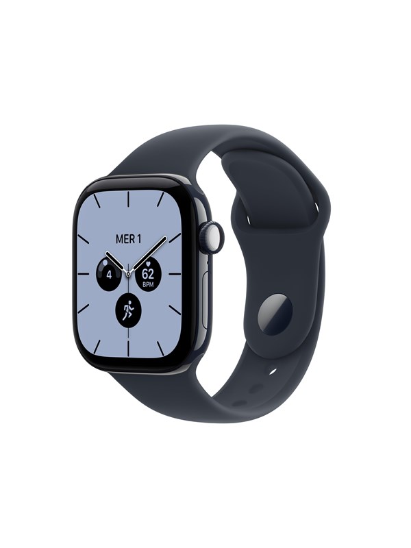 Apple Watch Series 12 GPS + Cellular 42mm Night Blue Ceramic Case with Navy Blue Sport Band - M/L