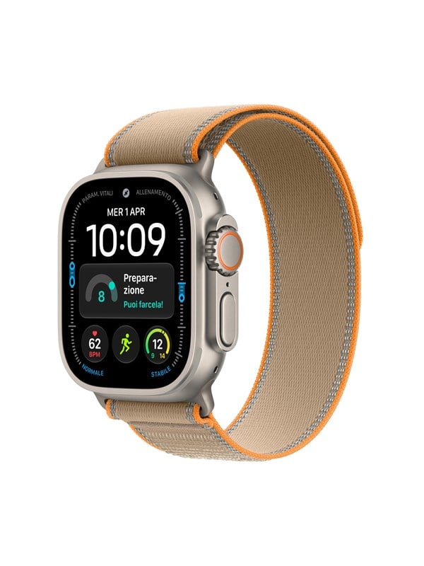 Apple Watch Ultra 4 GPS + Cellular 49mm Natural Titanium Case with Sand Trail Loop - M/L