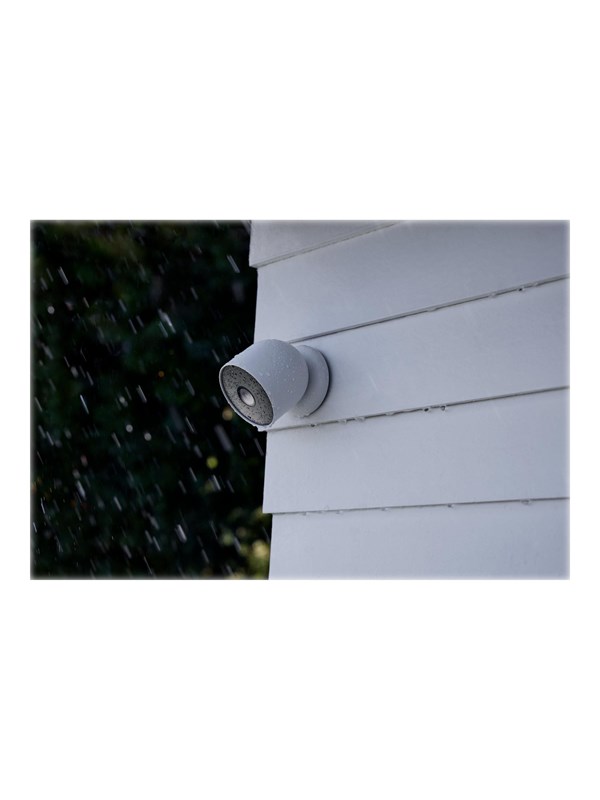 Google Nest Cam, IP-säkerhetskamera, Inomhus & utomhus, Trådlös, Danska, Tyska, Nederländska, Engelska, Spanska, Fin, Franska, Italienska, Japanska, Norska, Svenska, Vägg, Vit