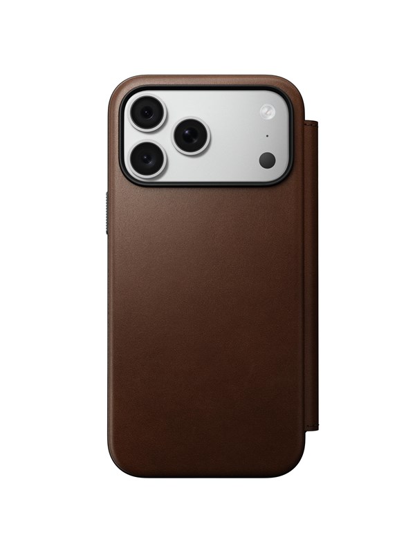 Nomad Modern Leather Folio - brown - iPhone 18 Pro Max/17 Pro Max