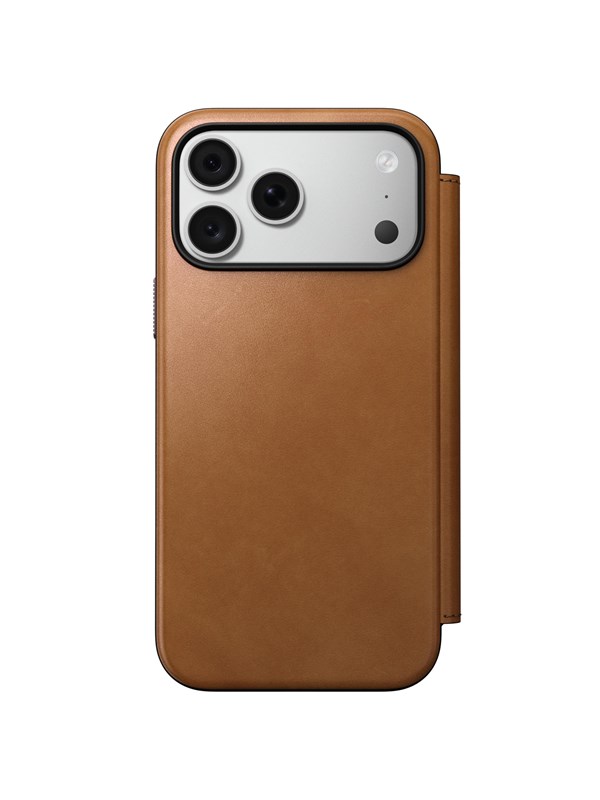 Nomad Modern Leather Folio - english tan - iPhone 18 Pro Max/17 Pro Max