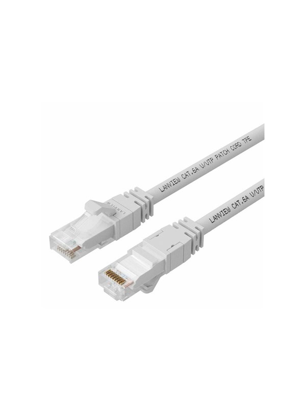 Lanview SmartClick network cable - 5 m - white - Vit - 5m