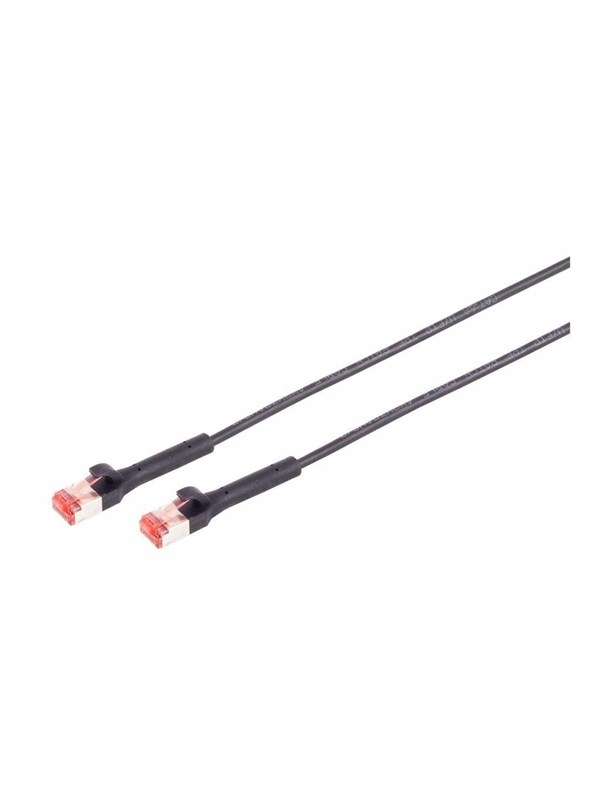 Lanview Flex-Angle patch cable - 1.5 m - black - Svart - 1m