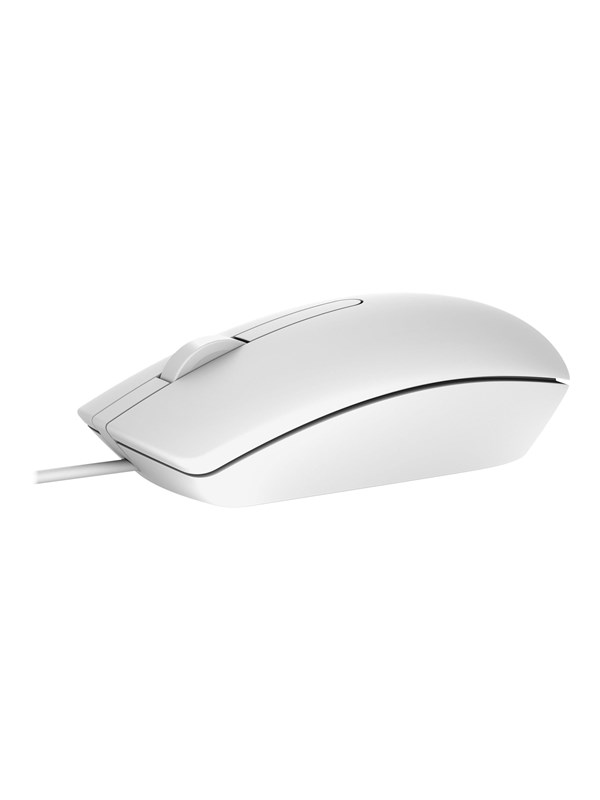 Dell MS116 - mouse - USB - white - Mouse - Optic - 2 knappar - Vit