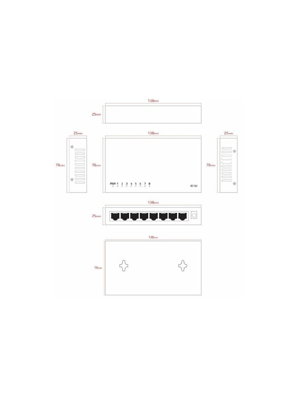 Lanview - switch - 8 ports - smart