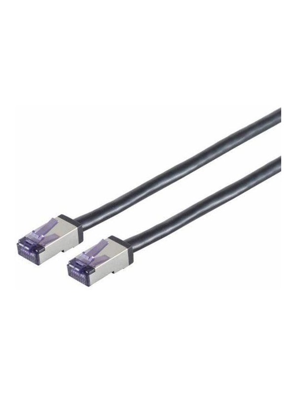 Lanview patch cable - 5 m - black - Svart - 5m