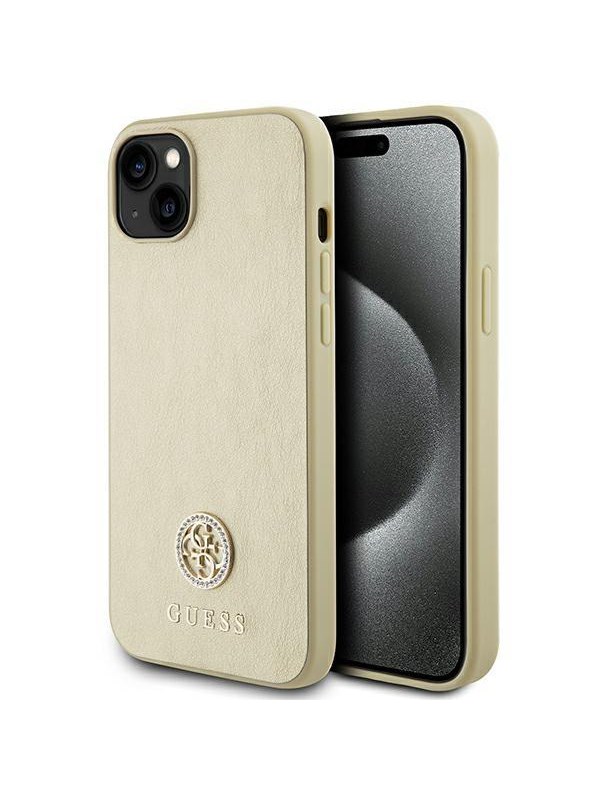 GUESS GUHCP15MPS4DGPD iPhone 15 Plus 6.7" gold/gold hardcase Strass Metal Logo