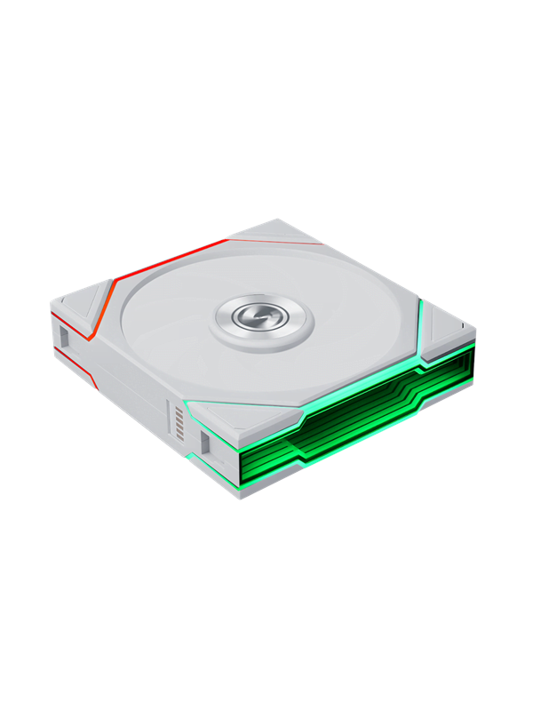 Lian Li UNI FAN TL FLEX 120 Reversed - Chassi fläkt - 120mm - Vit med RGB LED - 33 dBA