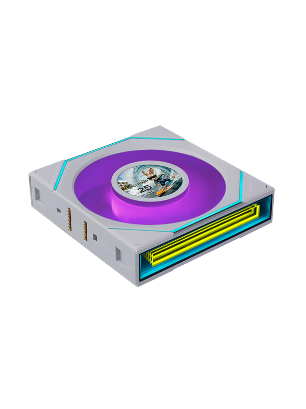 Lian Li UNI FAN SLINF LCD FLEX 120 Reversed - Chassi fläkt - 120mm - Vit med RGB LED - 31 dBA