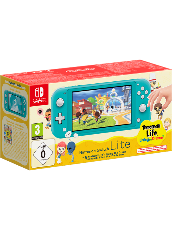 Nintendo Switch Lite - Turqouise inc. Tomodachi Life
