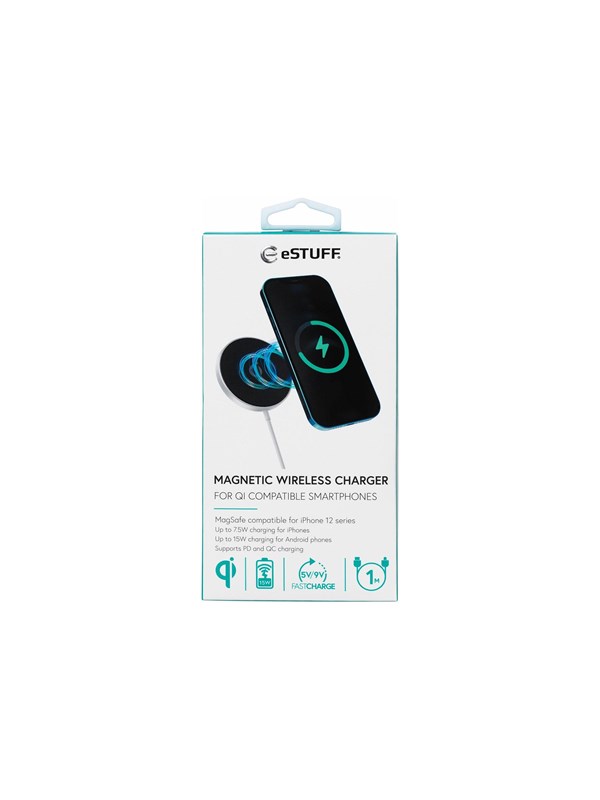 eSTUFF wireless charging mat - magnetic - 15 watt