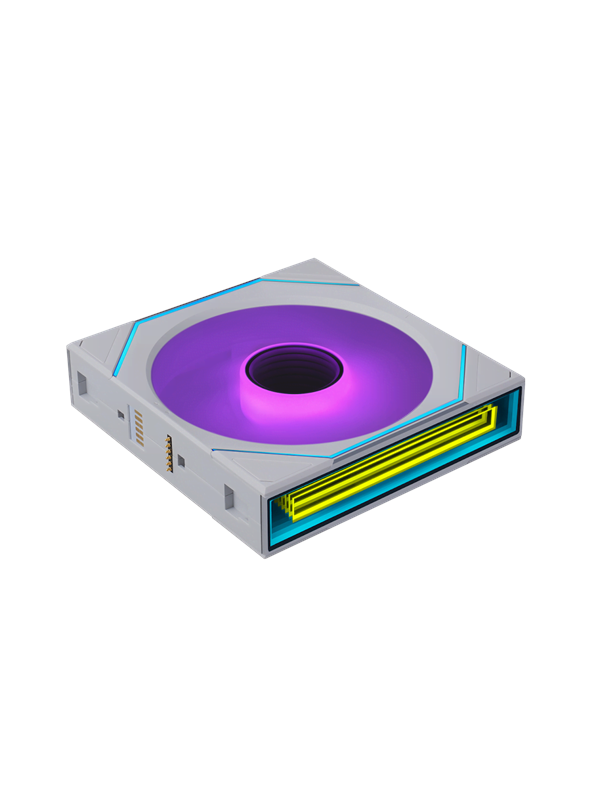 Lian Li UNI FAN SLINF FLEX 120 Reversed - Chassi fläkt - 120mm - Vit med RGB LED - 31 dBA