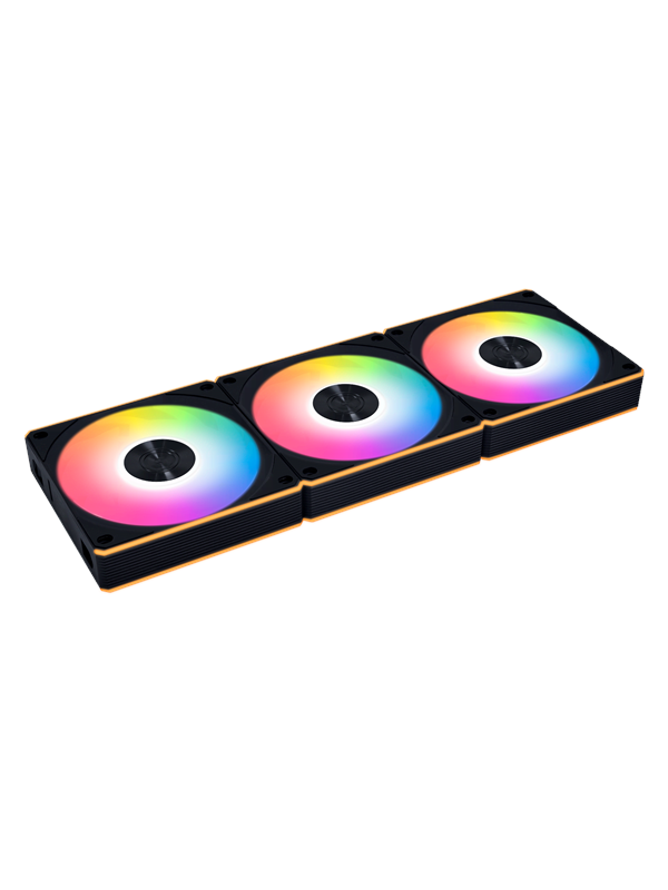 Lian Li UNI FAN CL FLEX Reverse 120 (3-pack) - Chassi fläkt - 120mm - Svart med RGB LED - 31 dBA