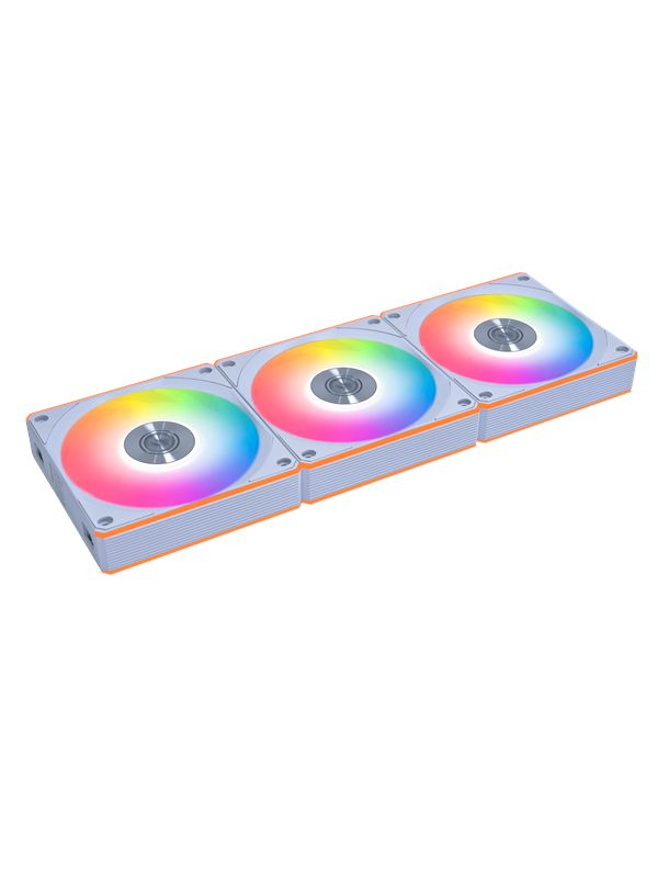 Lian Li UNI FAN CL FLEX Reverse 120 (3-pack) - Chassi fläkt - 120mm - Vit med RGB LED - 31 dBA
