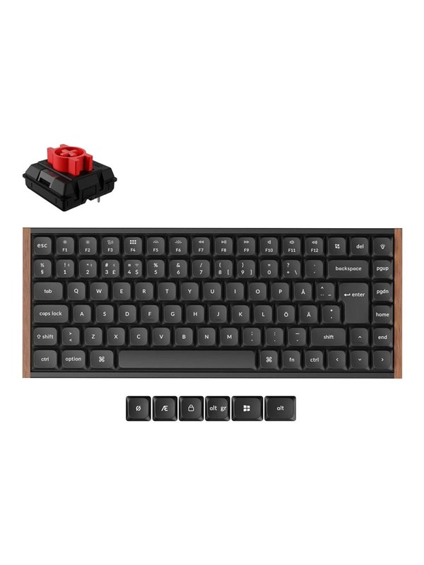 Keychron K3 Ultra - keyboard - QMK/VIA custom mechanical fully assembled low-profile - 75% - QWERTY - Nordic - black Input Device - Tangentbord - Nordisk - Svart