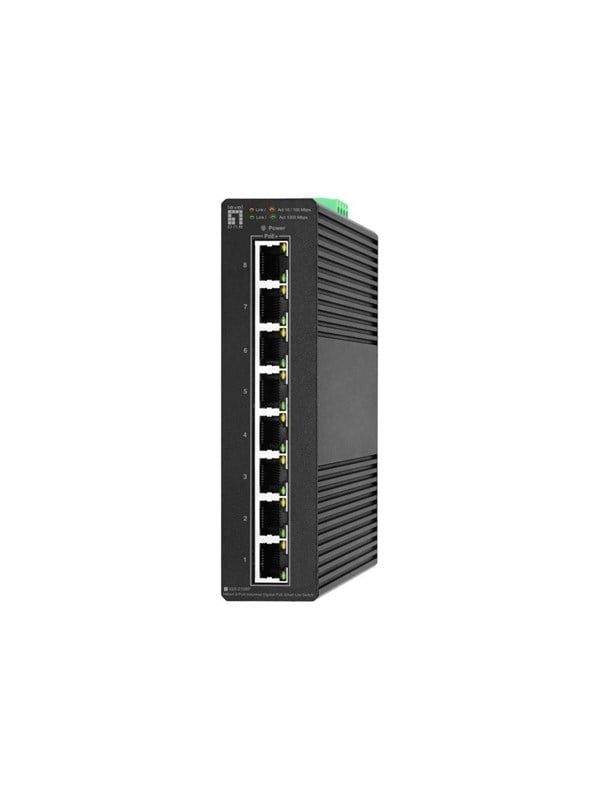 LevelOne Hilbert IGS-2108P - switch - industrial lite 802.3af/at -40 to 75°C - 8 ports - smart