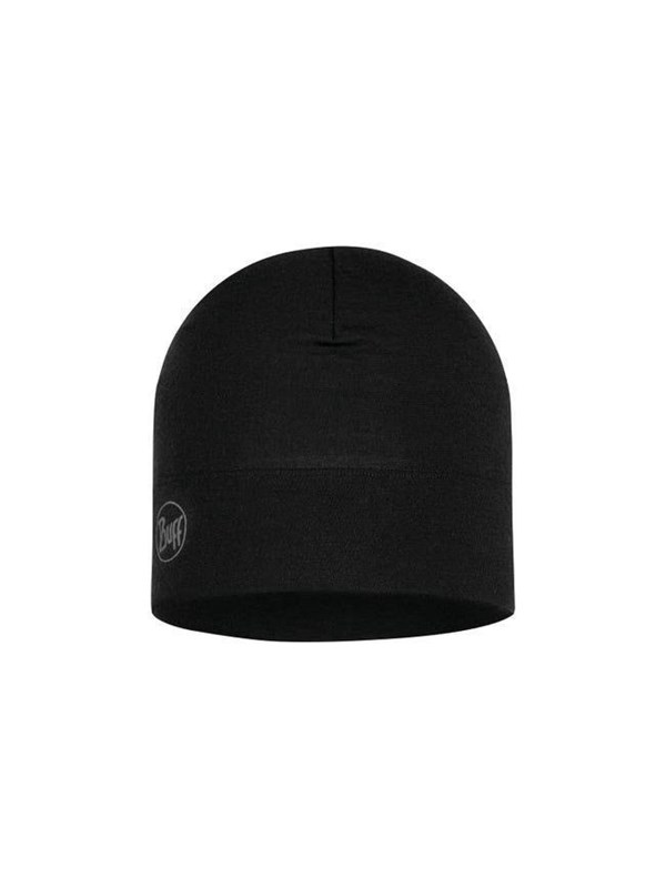 Buff Merino Midweight Beanie - Solid Black