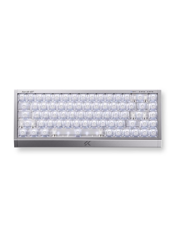 MCHOSE Ace 68 GT Royal Steed Magnetic Switch Hall Effect (Aero Silver) - Gaming Keyboard - Utan numpad - Engelska (US) - Silver